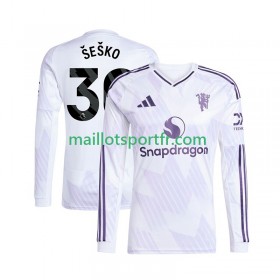 Maillot de Foot Manchester United Benjamin Sesko 30 Exterieur 2025/26 ML